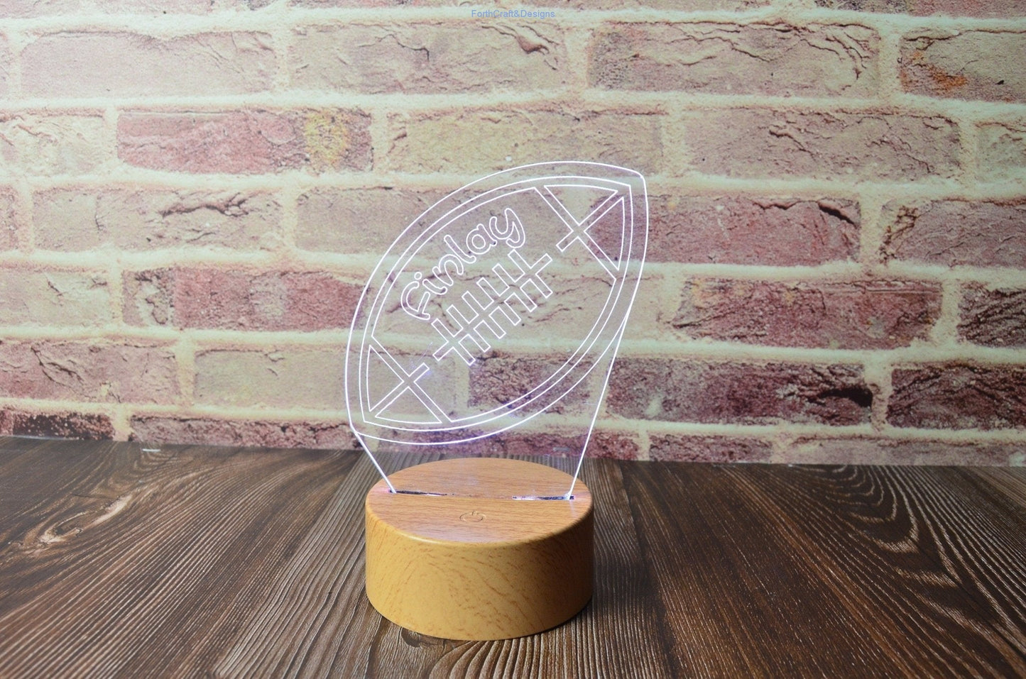 Personalised rugby Led name Night light