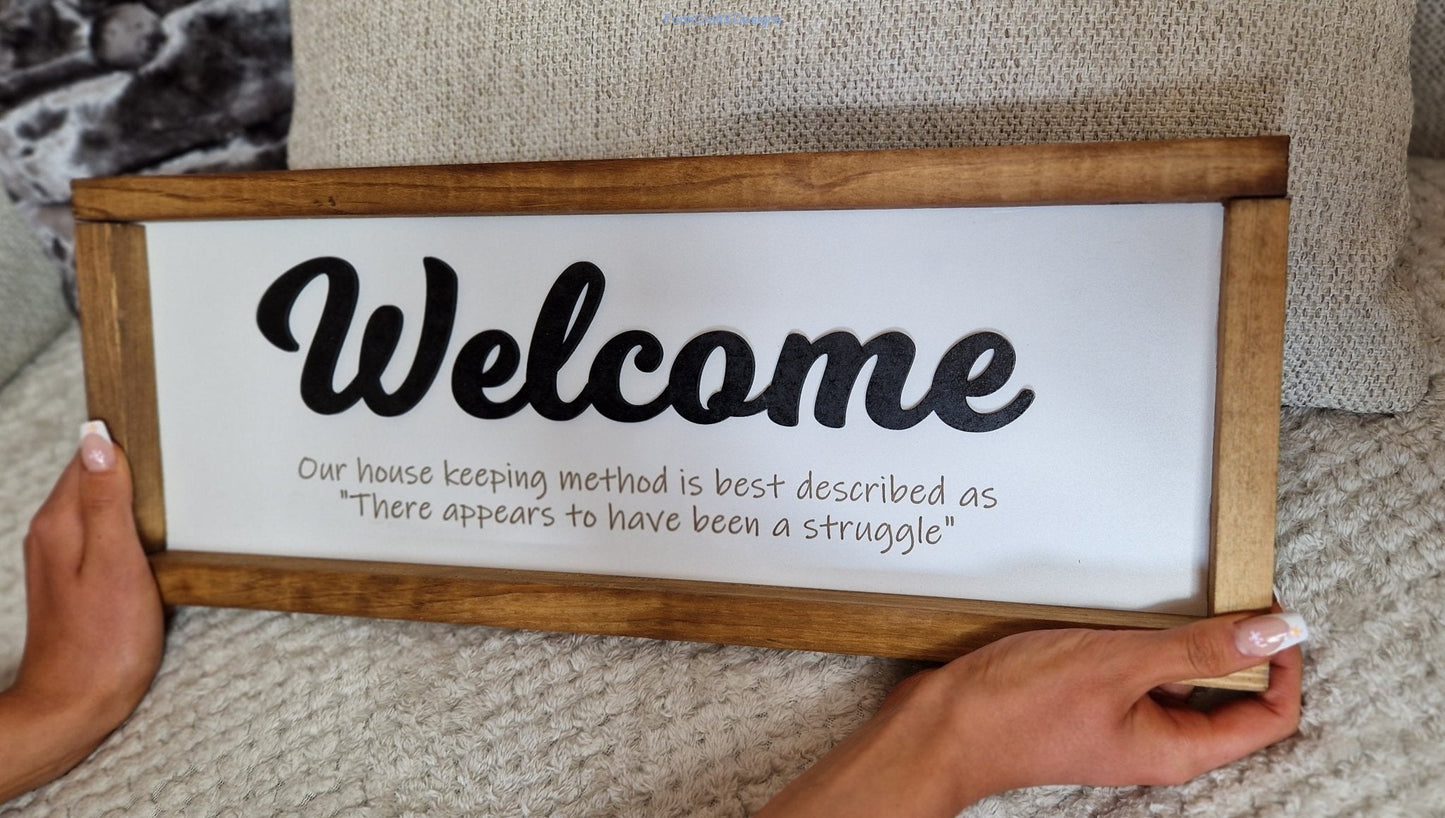 Rustic farm house Funny welcome signs