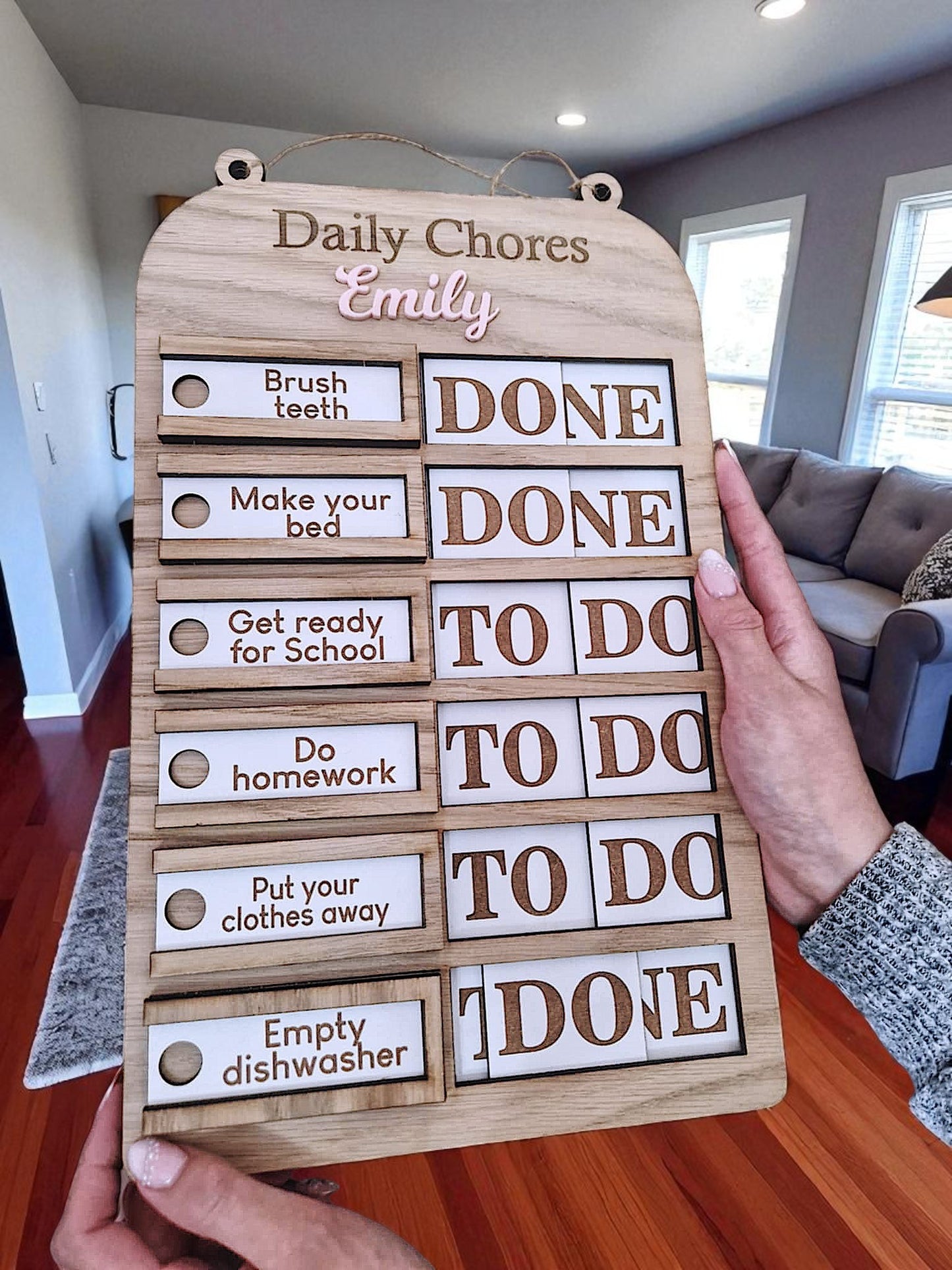 Childrens Daily chore chart