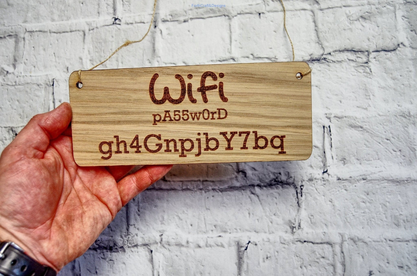 Wifi password board, wifi passcode reminder. Wifi login sign