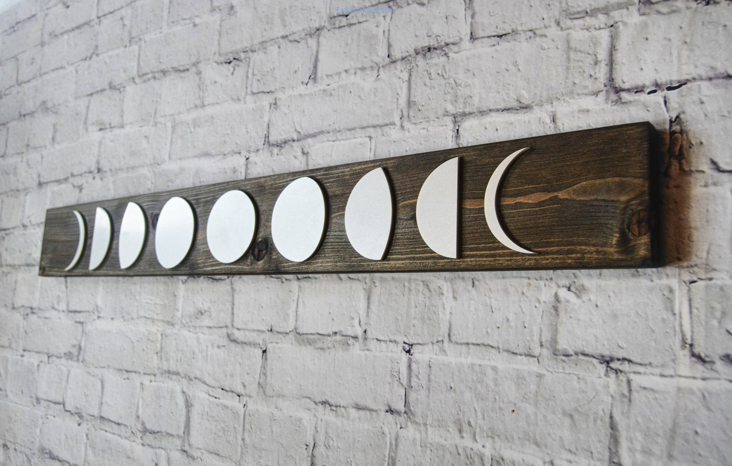 Wooden Moon Phase wall decor