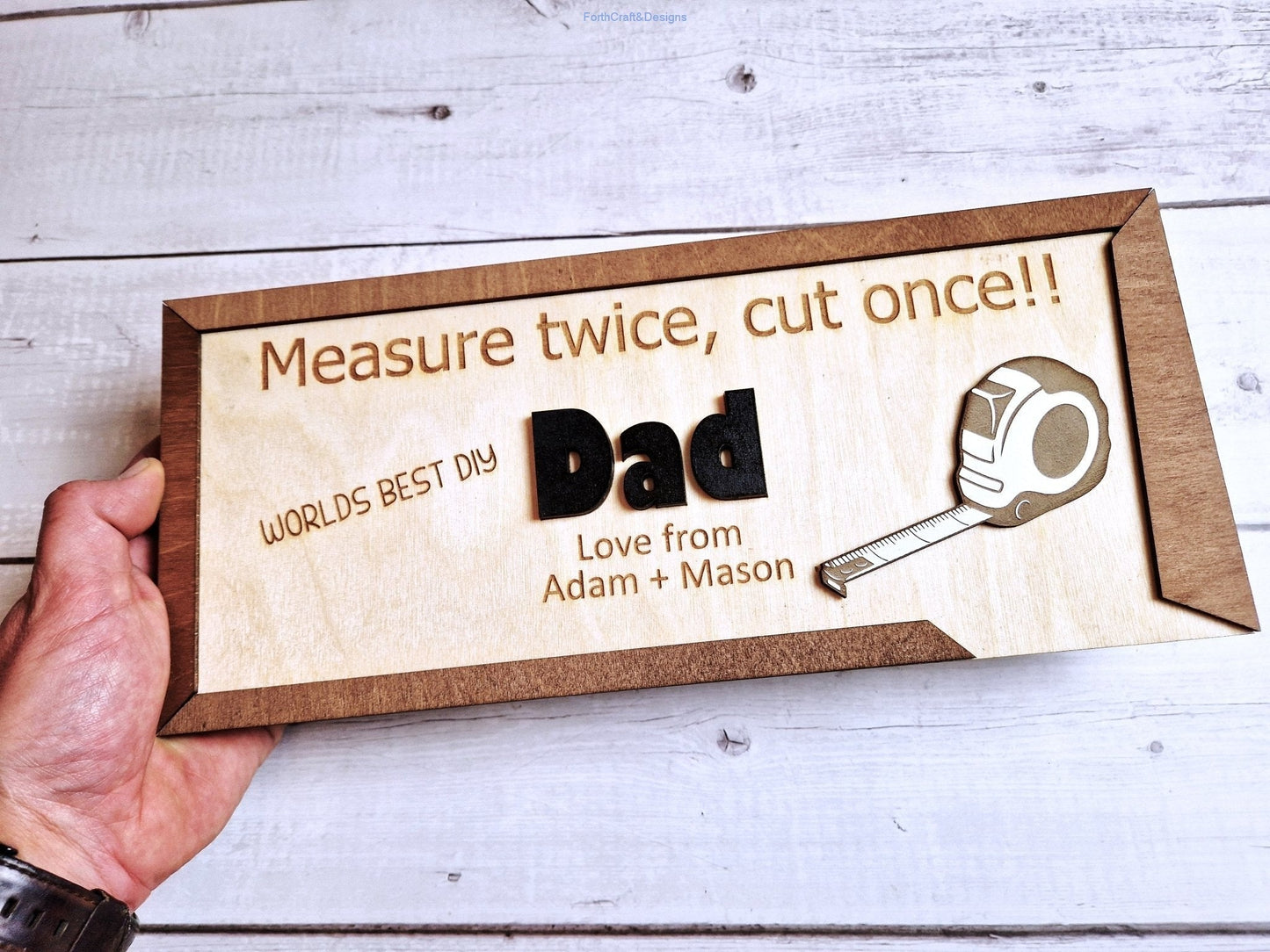 World best dad fathers day sign
