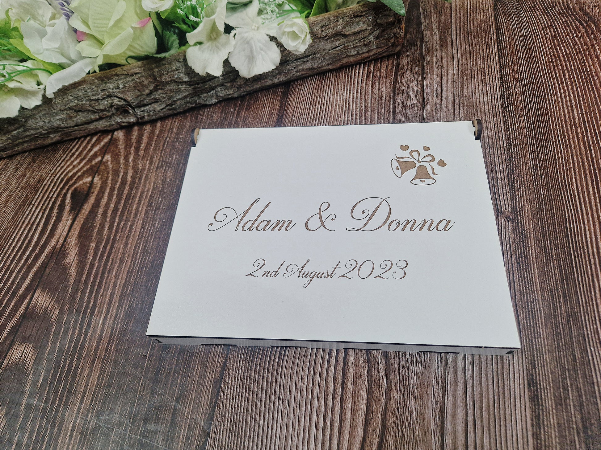 Personalised acrylic wedding double horse shoe