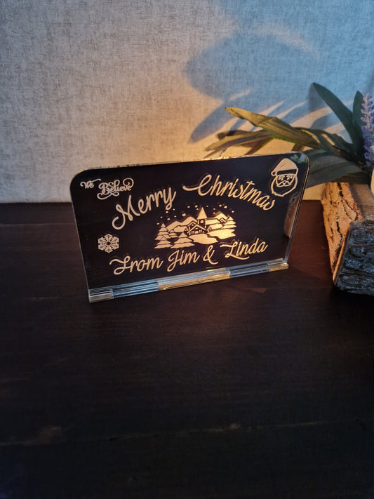 Personalised Christmas Tea light holders