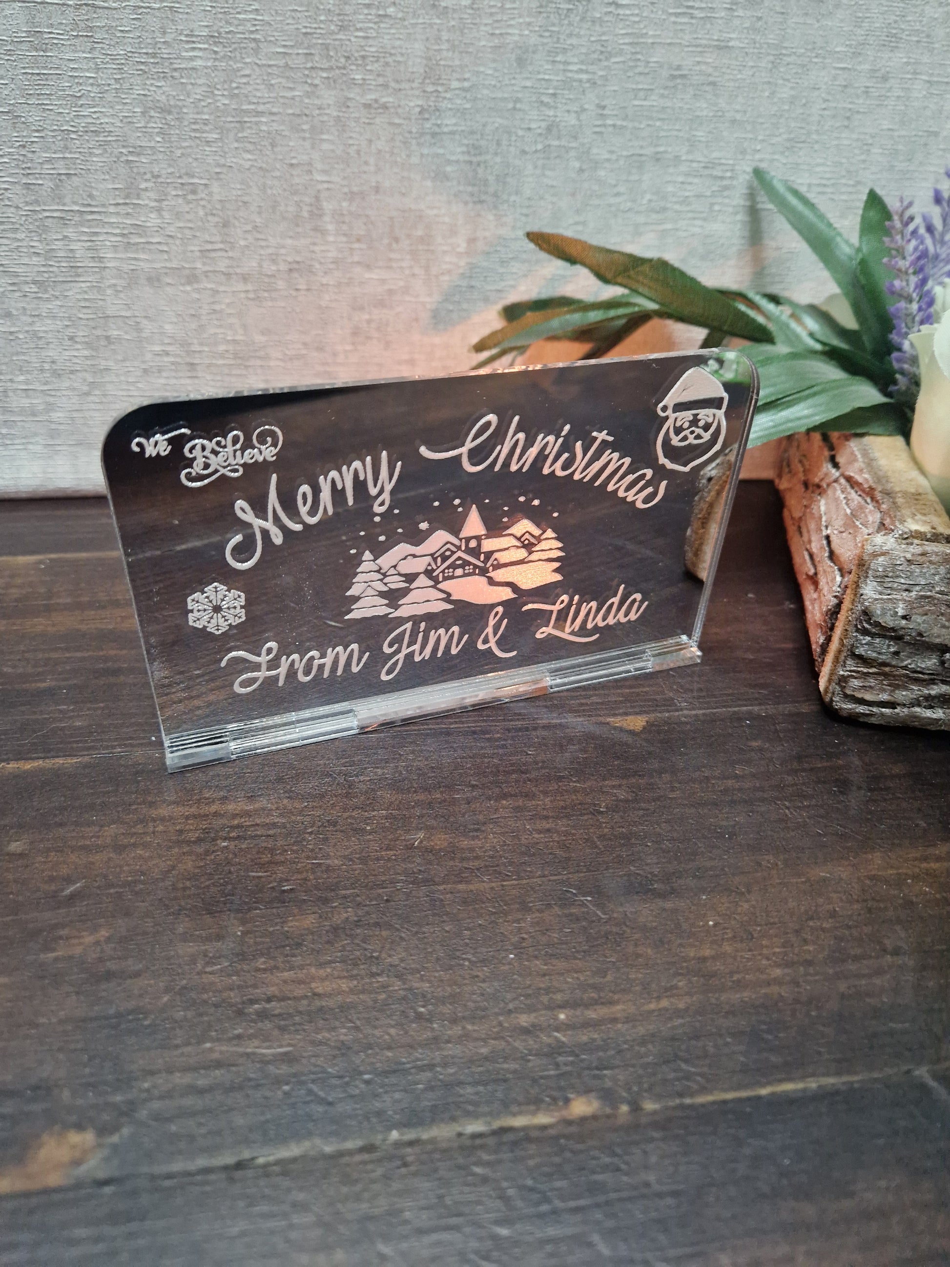 Personalised Christmas Tea light holders