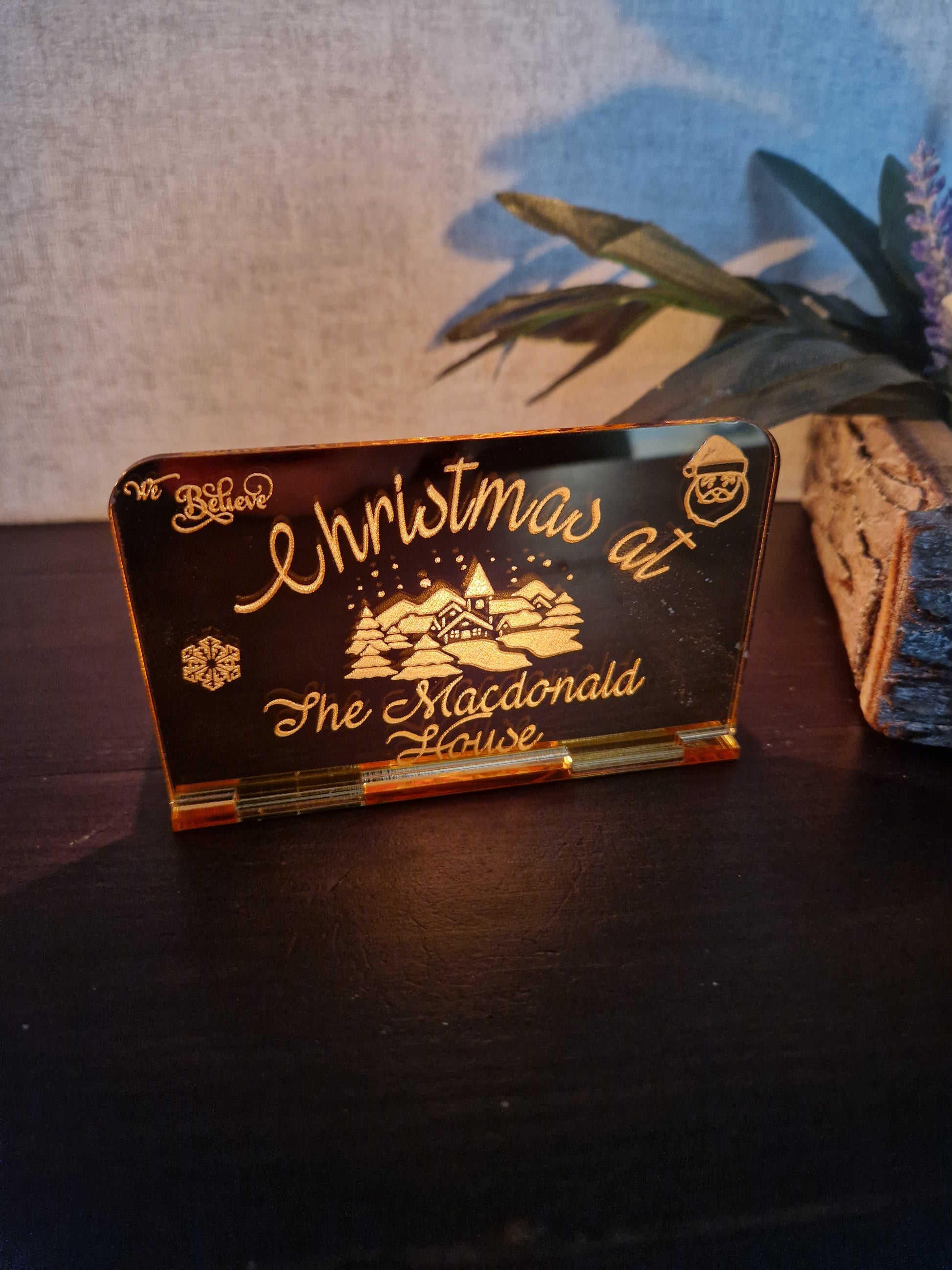 Personalised Christmas Tea light holders