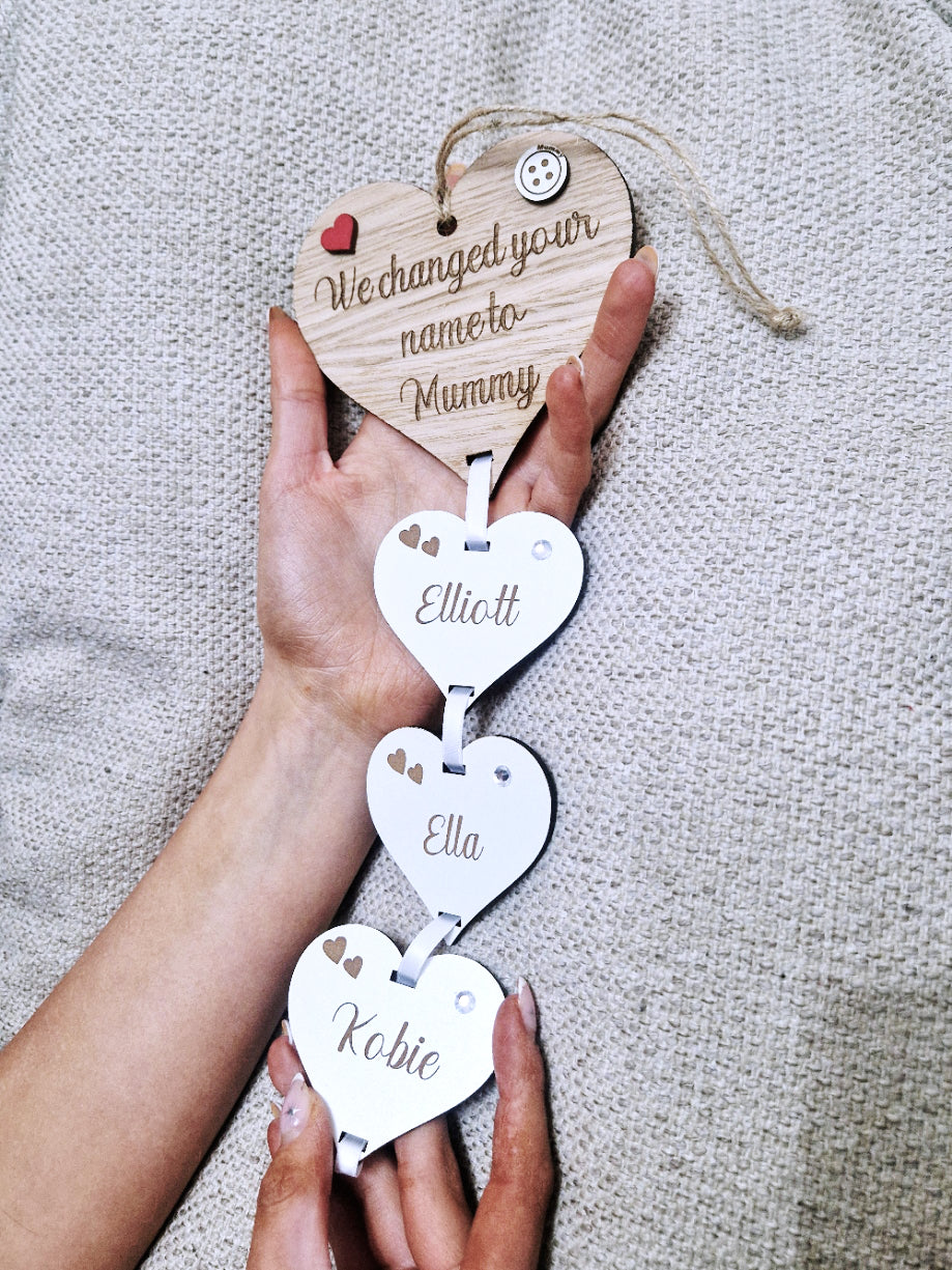 This Mum belongs to/ we changed your name to. Wall hanging gift