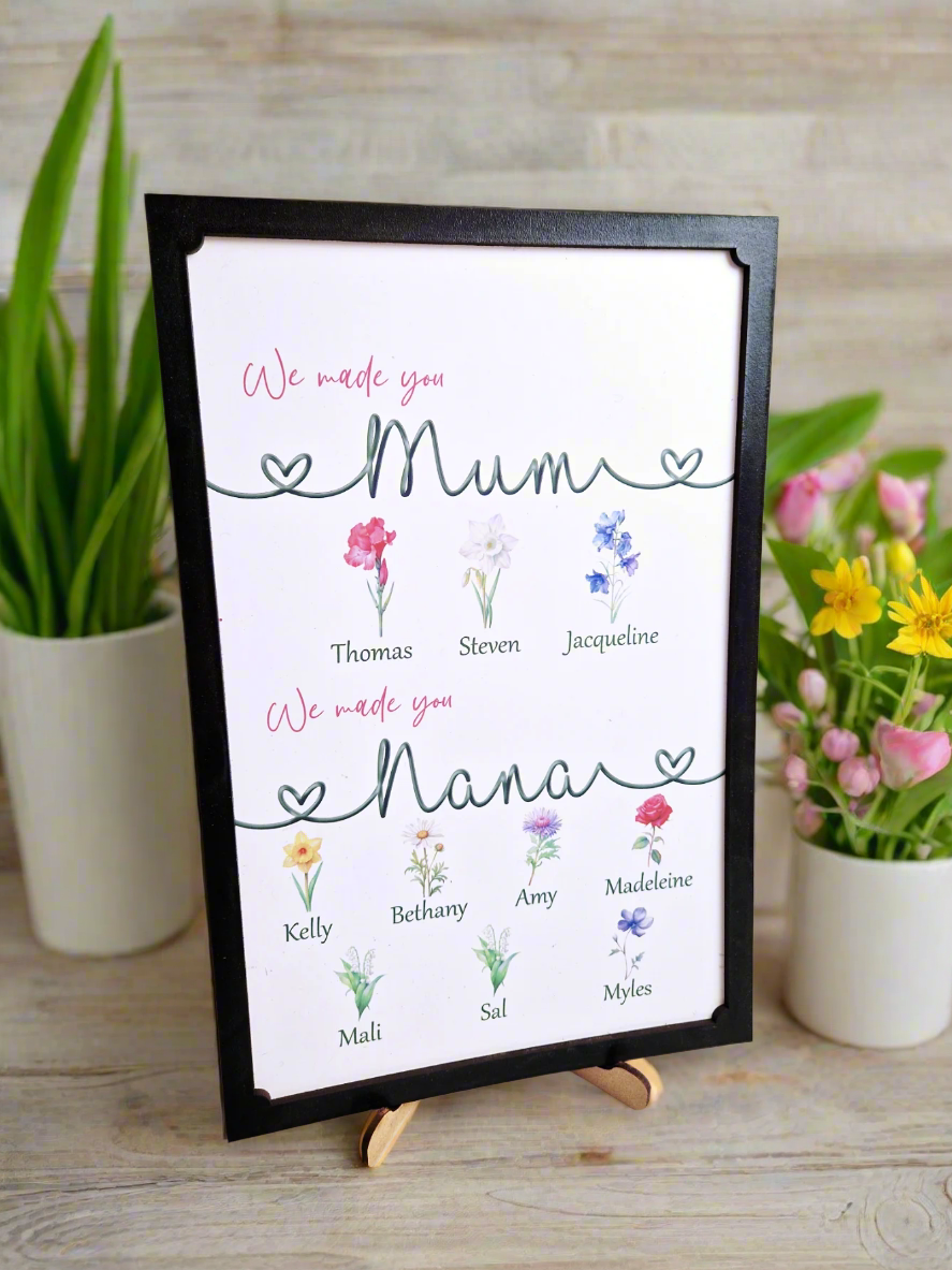 We made you mum, gift for gran