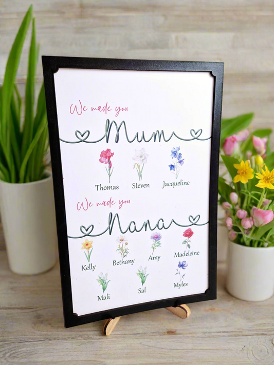 We made you mum, gift for gran
