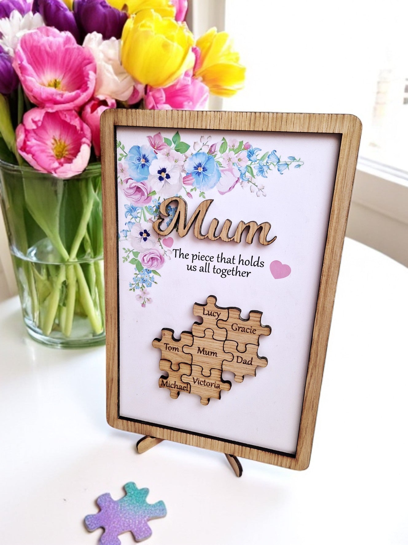 The piece that holds us together mothers day gift