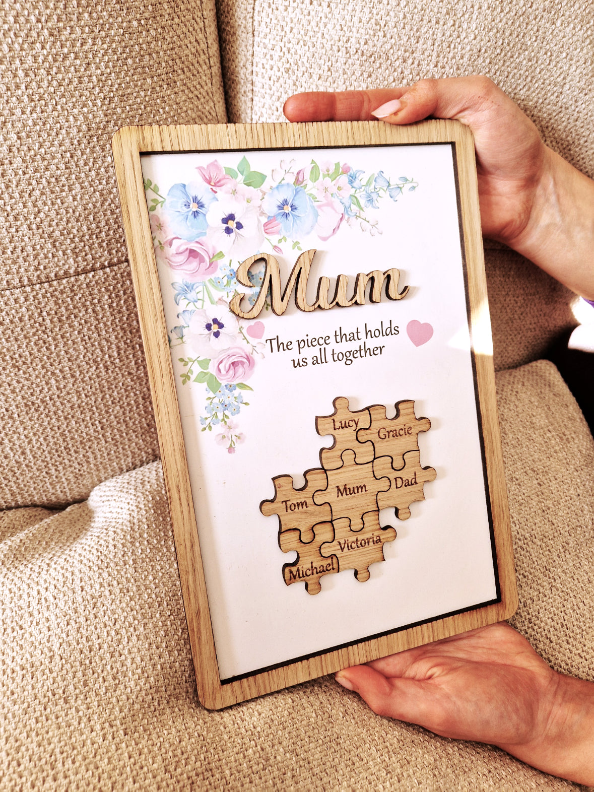 The piece that holds us together mothers day gift