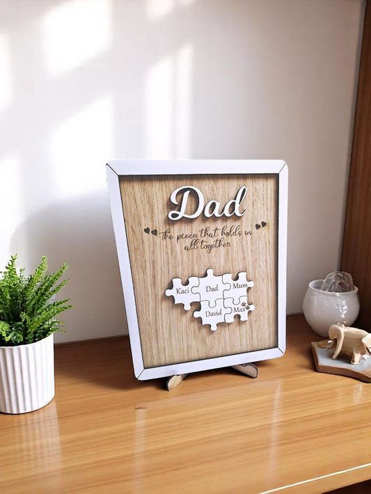 Fathers day gift "the piece that holds us all together"