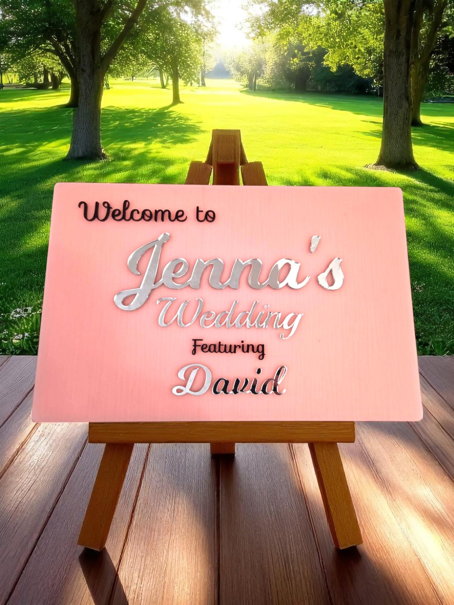Wedding welcome sign