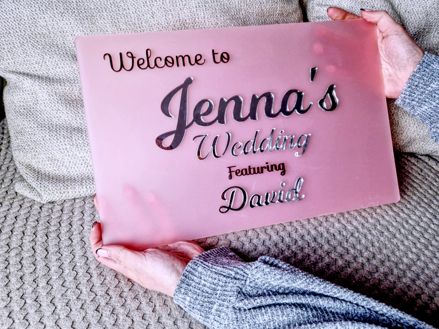 Wedding welcome sign