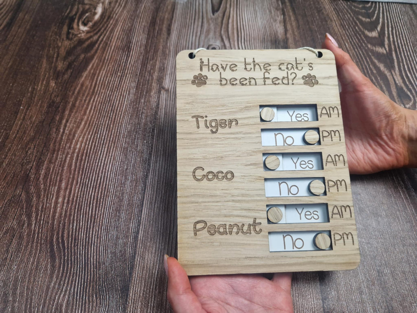Personalised Pet feeding tracker cat dog