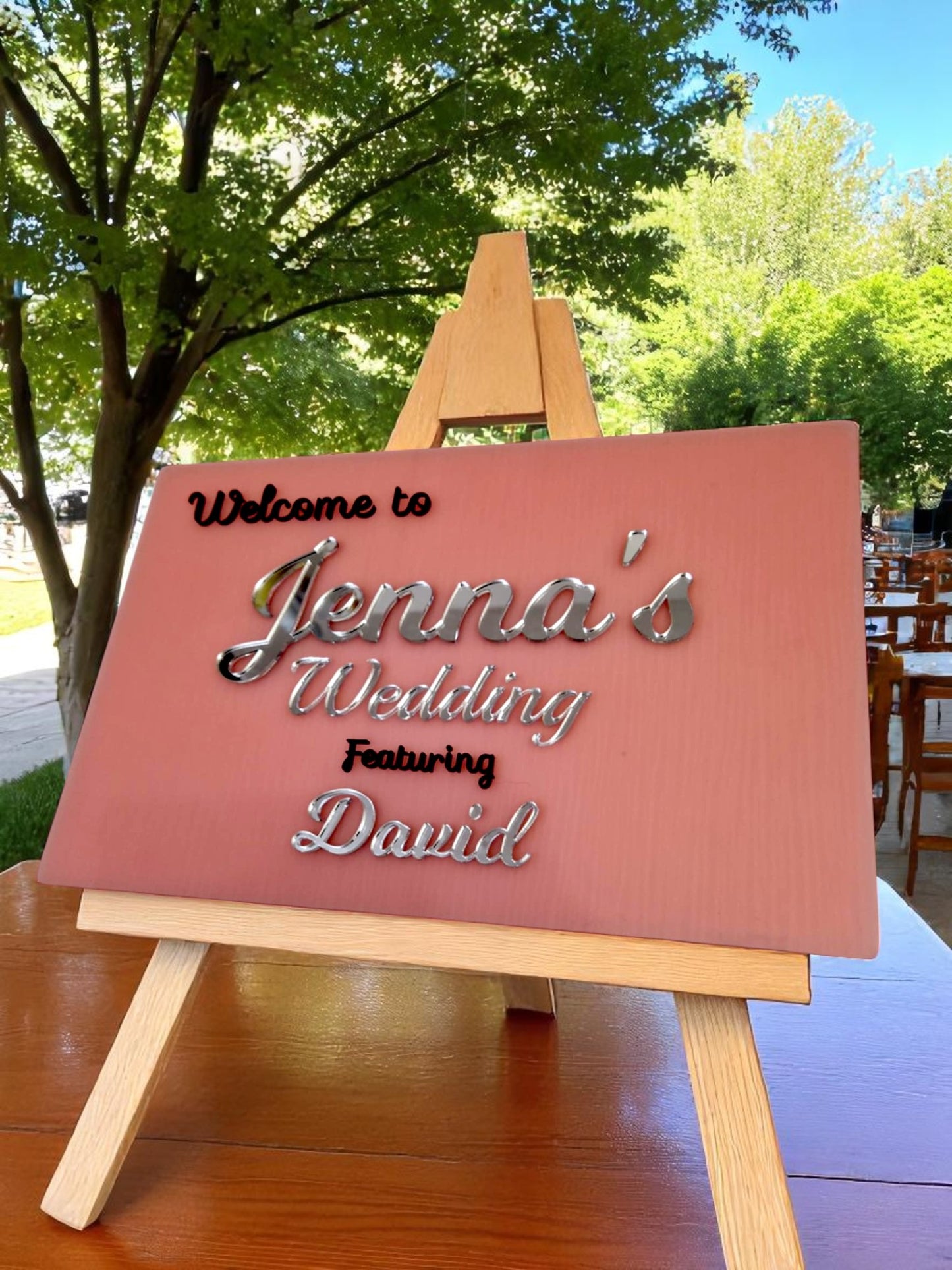Wedding welcome sign