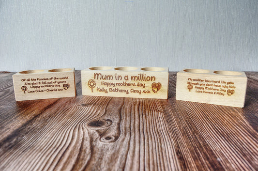Mothers day gifts, wooden tea light holders-Forth Craft and Designs