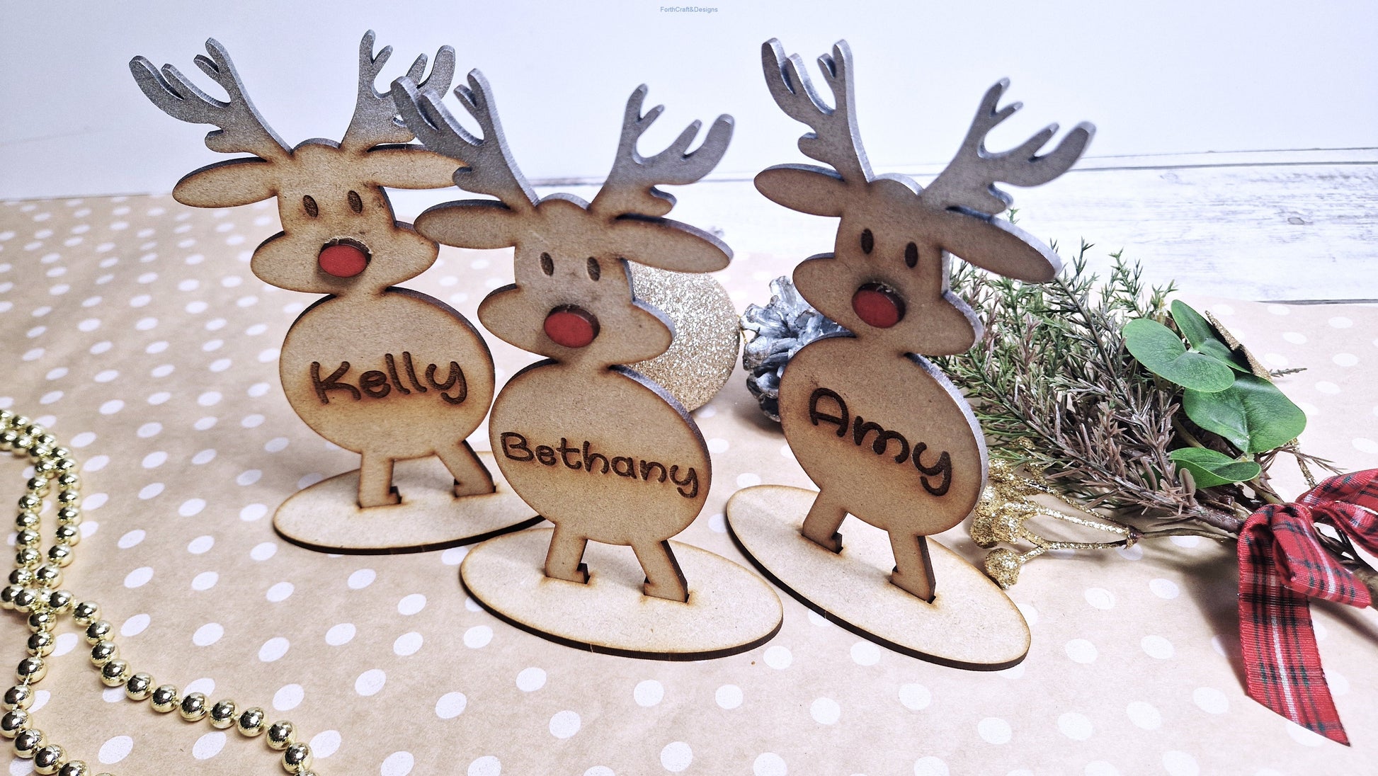 Christmas table place names