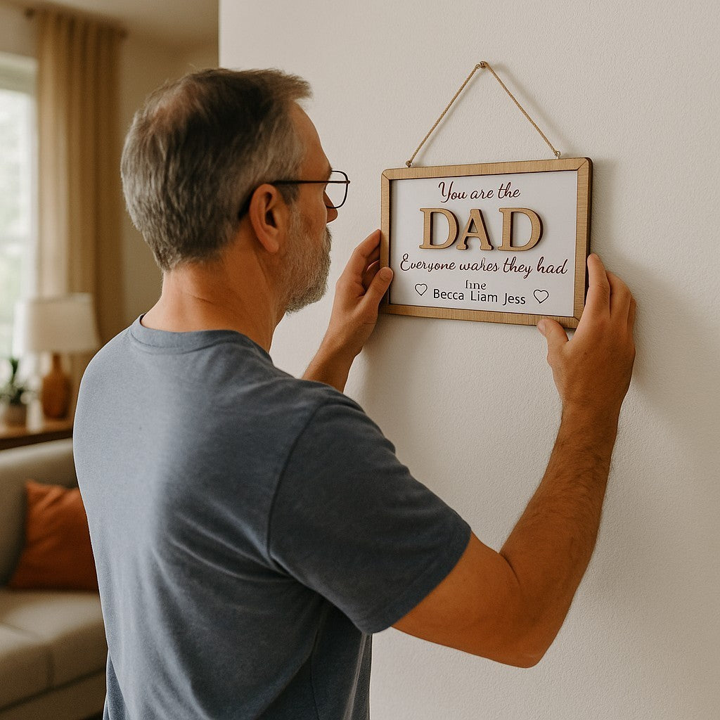 Dad wall plaque fathers day gift