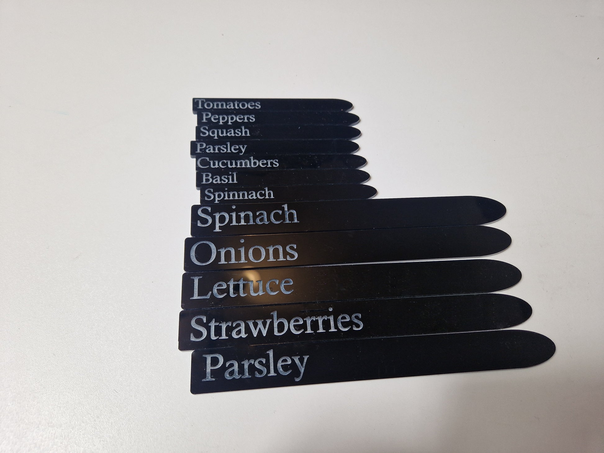 Garden plant markers Vegetable stakes