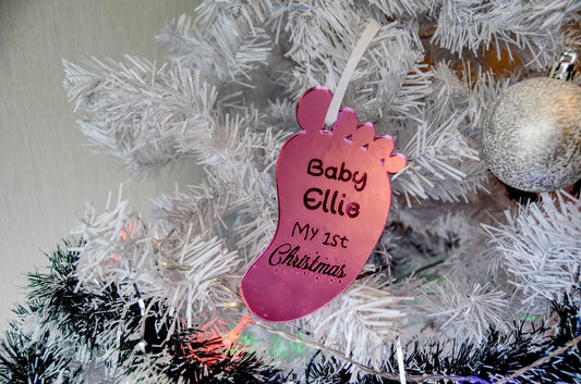 Baby's first Christmas bauble-Forth Craft and Designs
