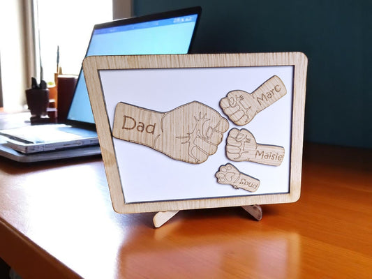 Fathers day fist bump gift