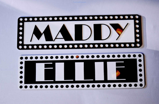 Broadway themed named sign-Forth Craft and Designs