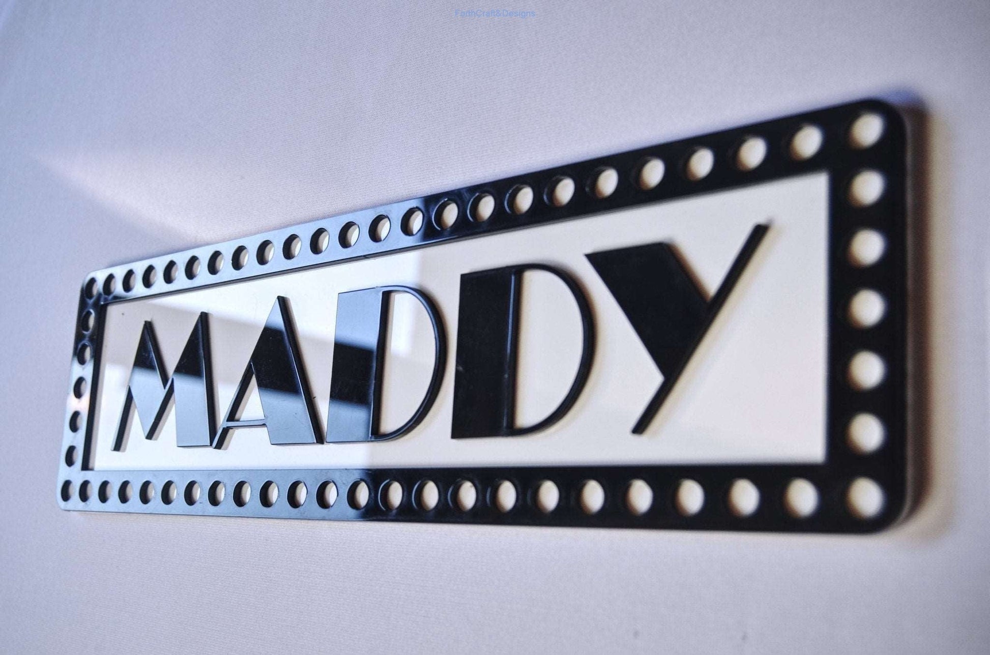 Broadway themed named sign