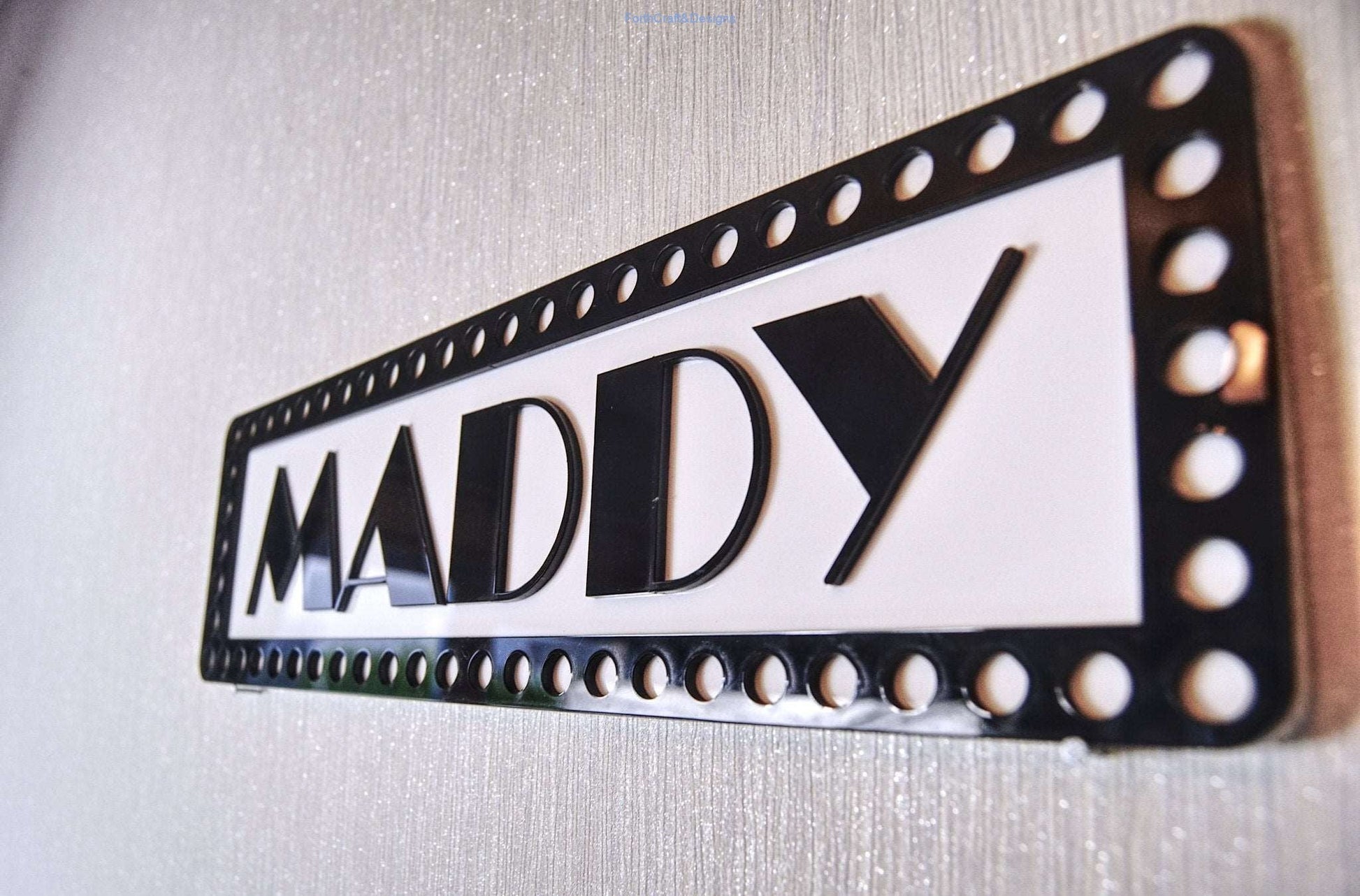 Broadway themed named sign