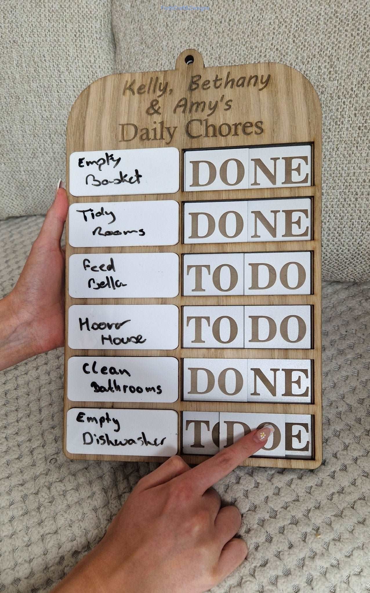 Childrens Daily chore chart
