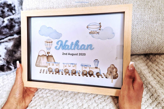 Childrens framed name sign