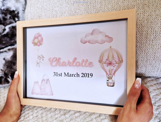 Childrens framed name sign