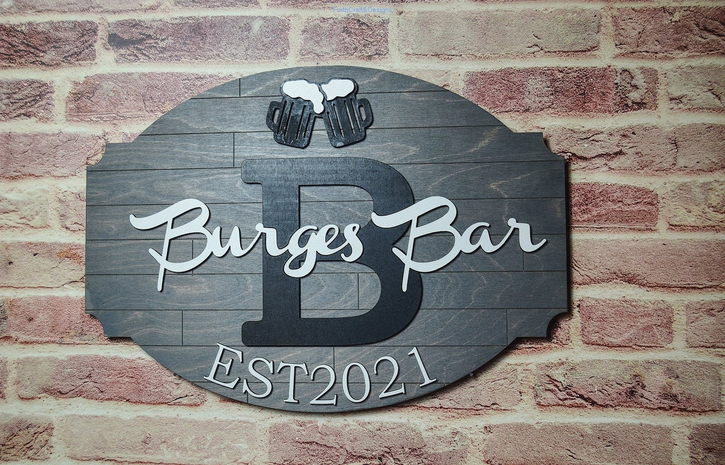 Custom Name Bar Sign