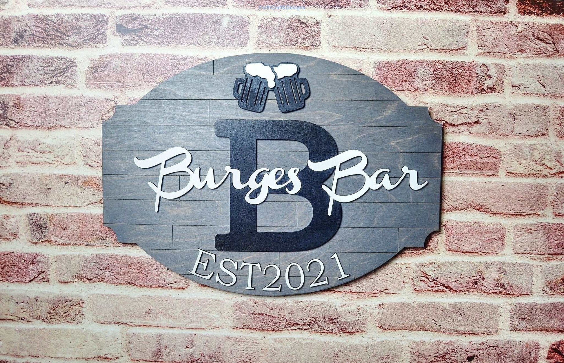Custom Name Bar Sign