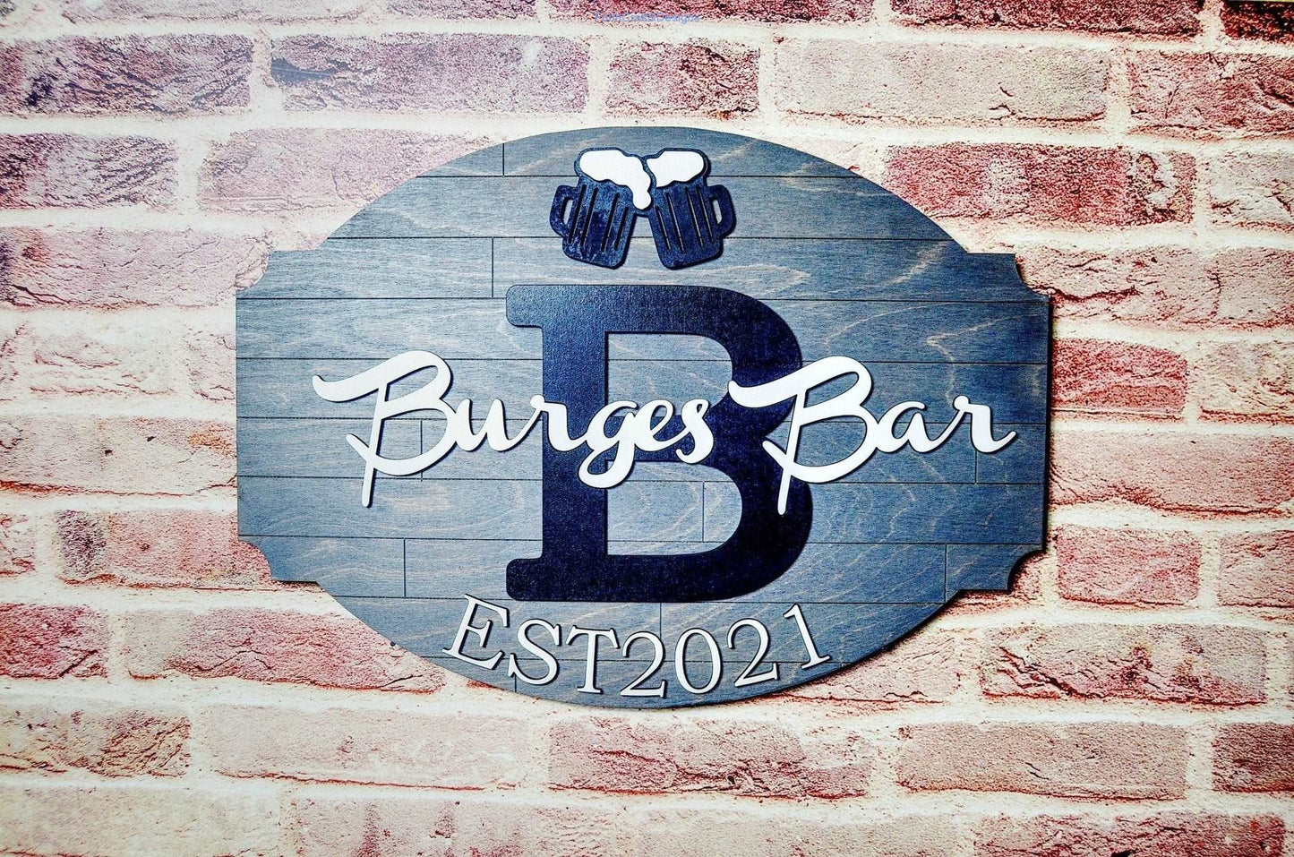 Custom Name Bar Sign