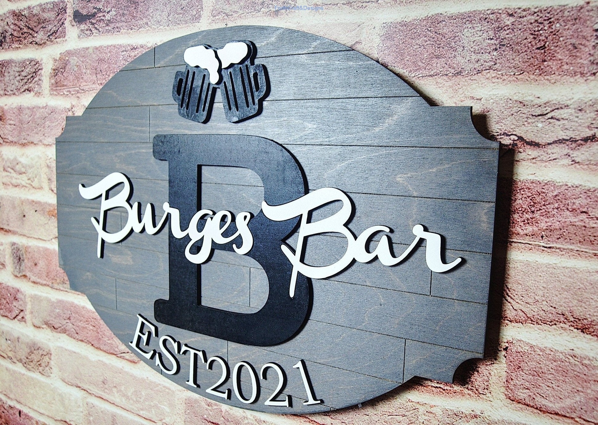 Custom Name Bar Sign
