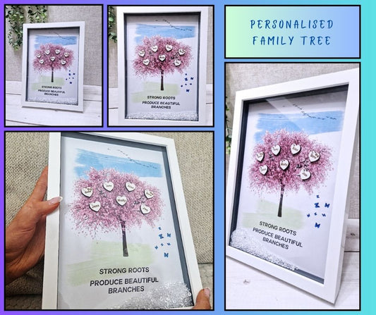 Framed Family Tree Picture Frame,