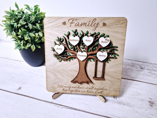 Personalised wooden  Family Tree