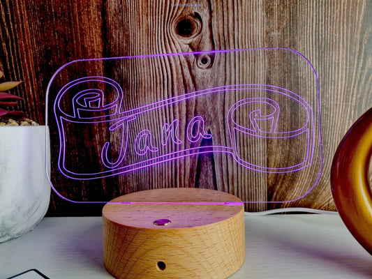 LED night light , personalised sign, custom light ,neon sign bedroom-Forth Craft and Designs