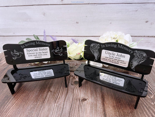Mini memorial bench gift-Forth Craft and Designs