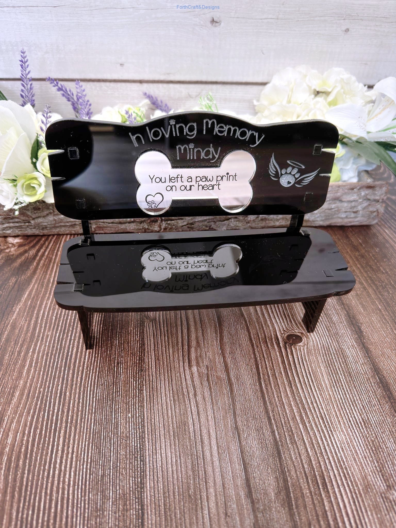 Mini memorial bench gift