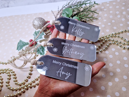 Personalised Christmas gift tag
