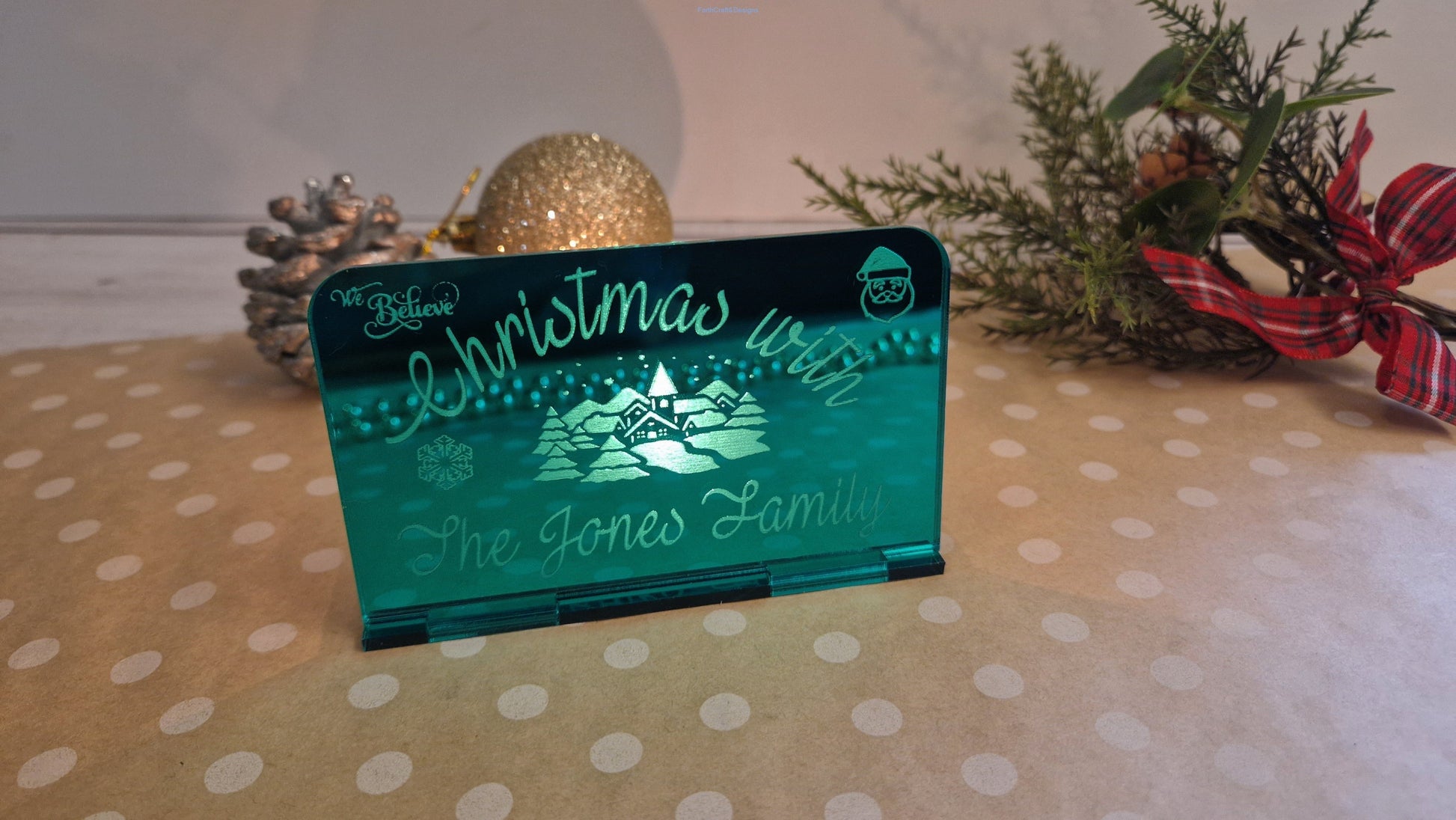 Personalised Christmas Tea light holders