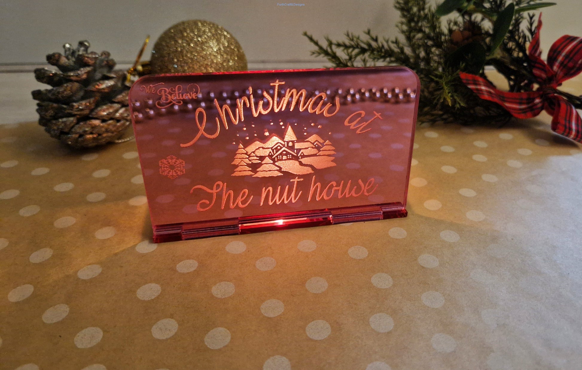 Personalised Christmas Tea light holders