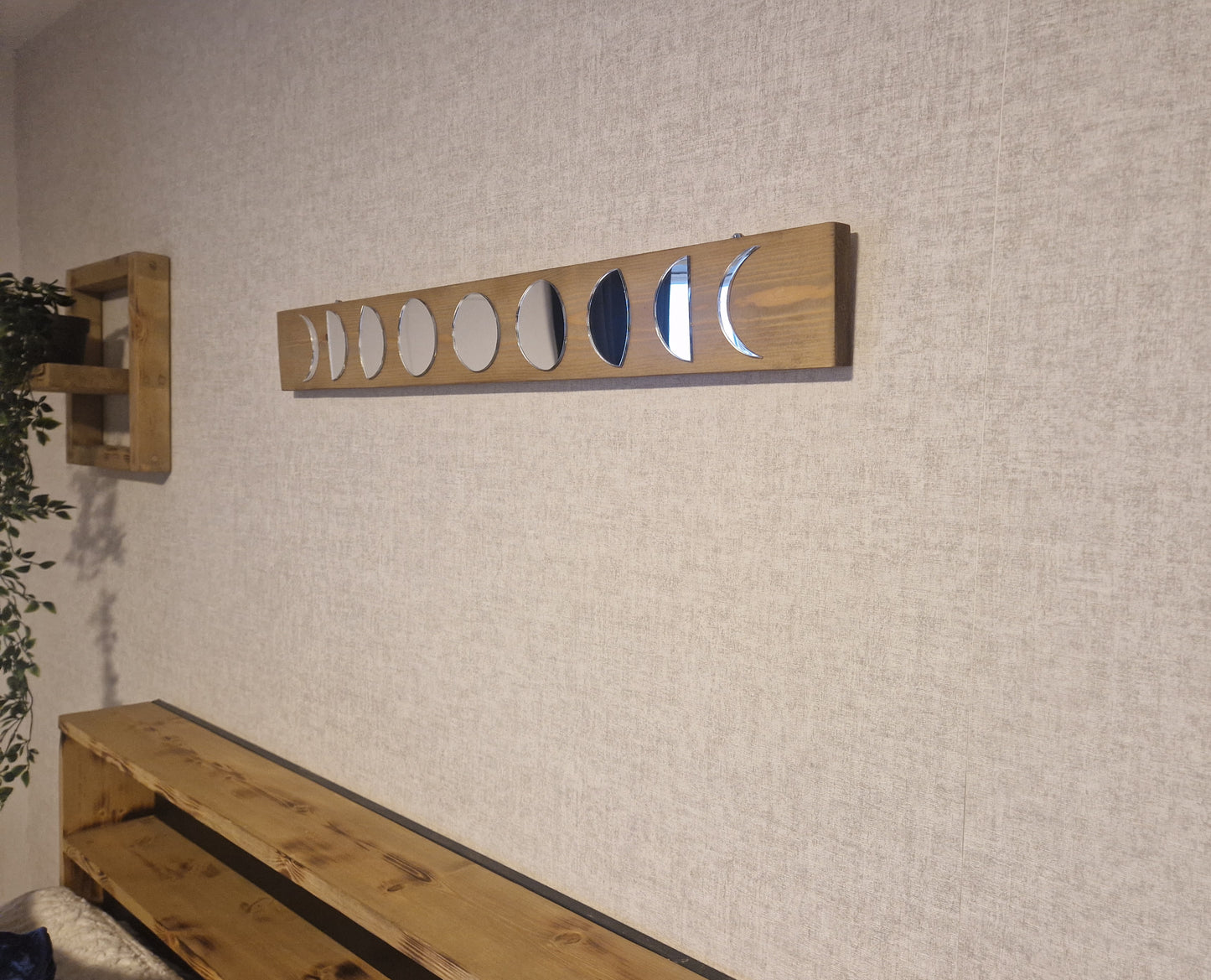 Wooden Moon Phase wall decor
