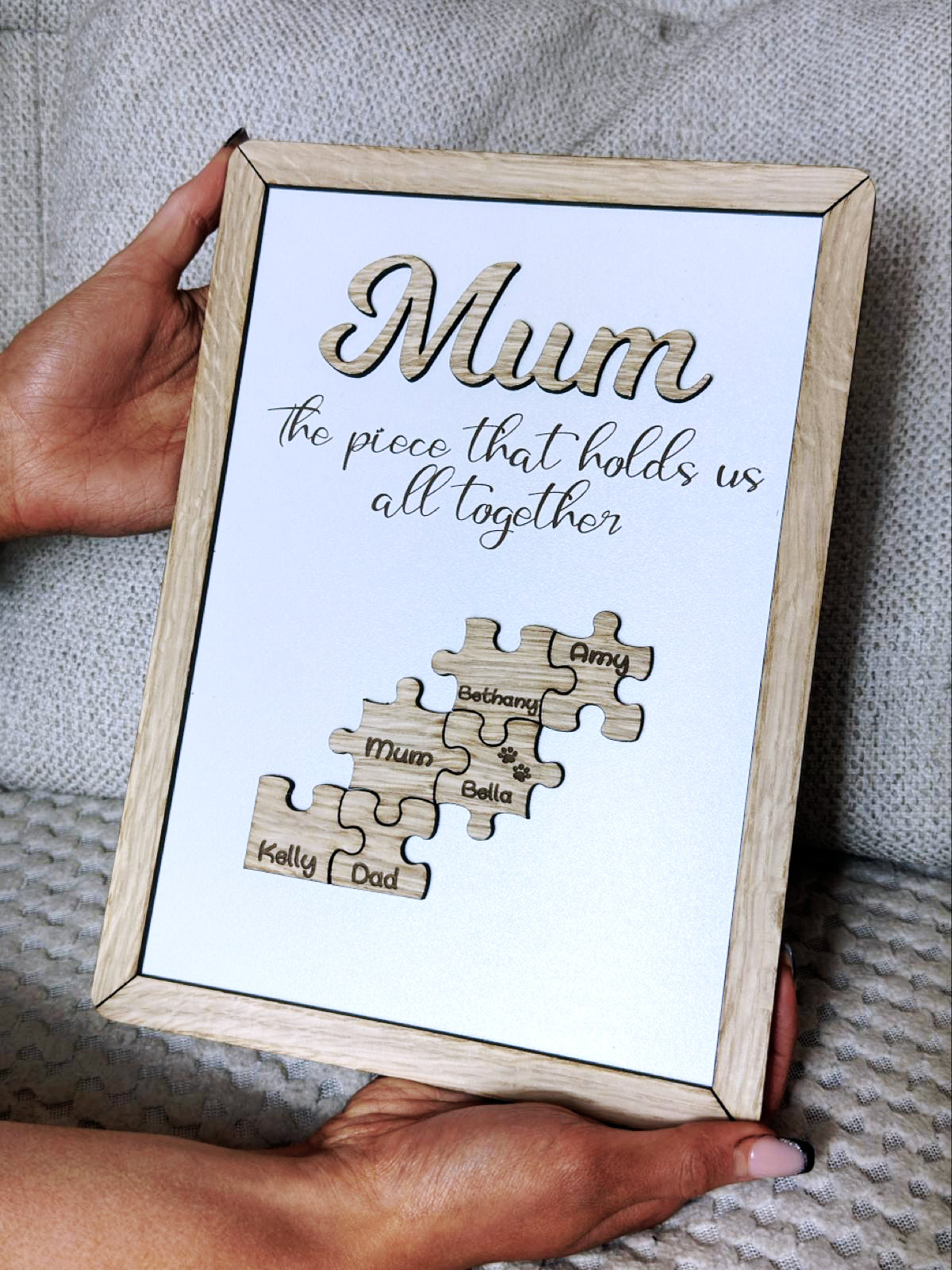The piece that holds us together mothers day gift