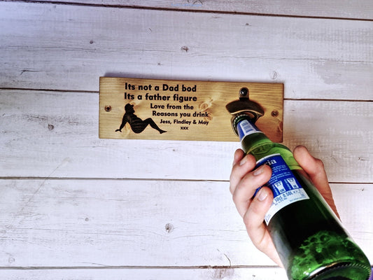 Personalised Beer bottle opener, choice of text-Forth Craft and Designs