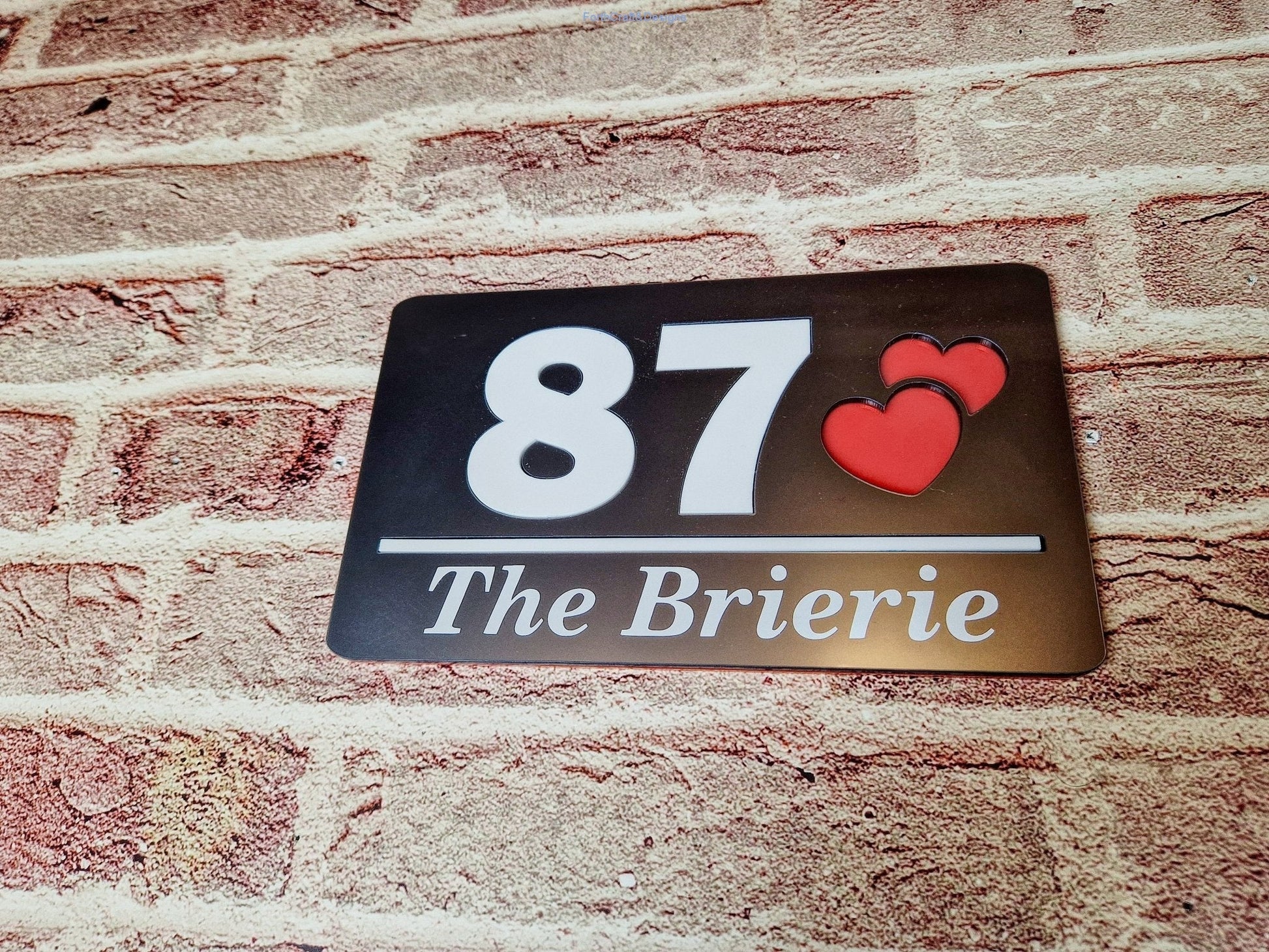 Personalised door number