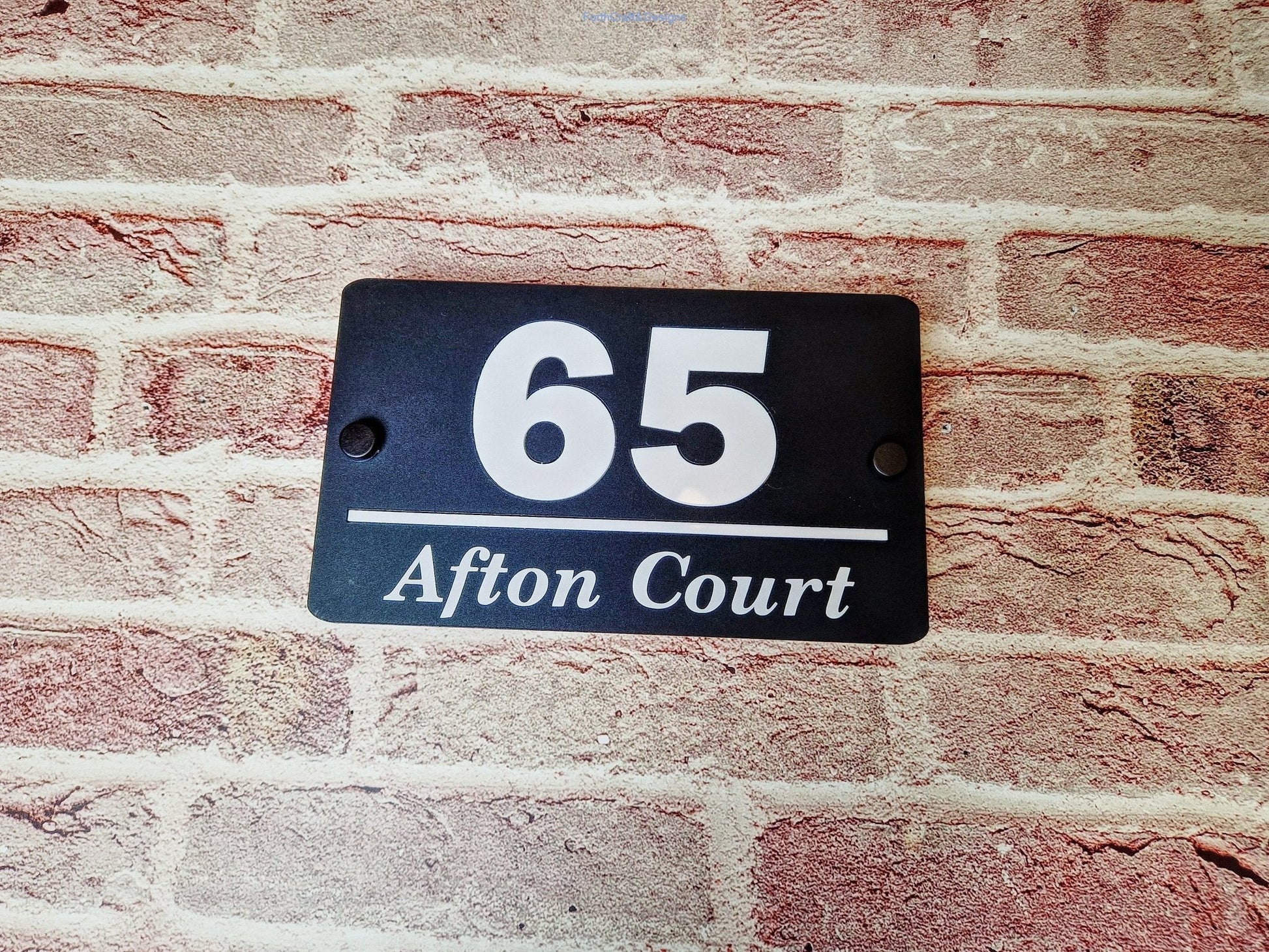 Personalised door number