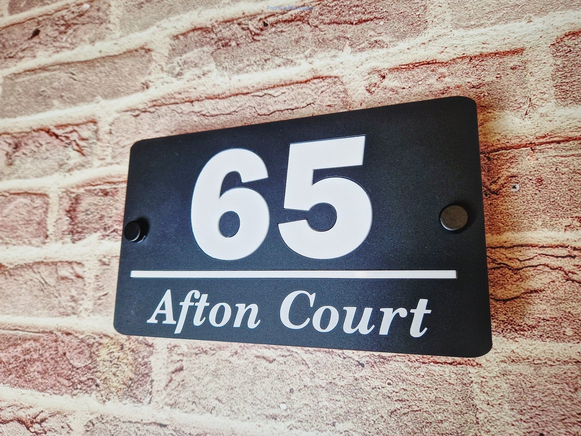 Personalised door number